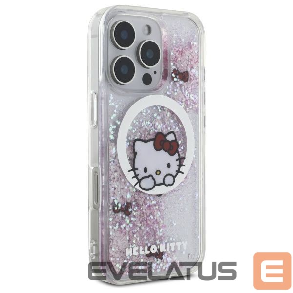 Other Phone Accessory Hello Kitty Hello Kitty Liquid Glitter Sweet Kitty Bows MagSafe iPhone 16 Pro Case - White
