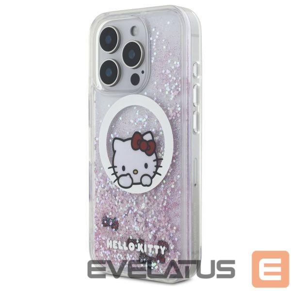 Other Phone Accessory Hello Kitty Hello Kitty Liquid Glitter Sweet Kitty Bows MagSafe iPhone 16 Pro Case - White