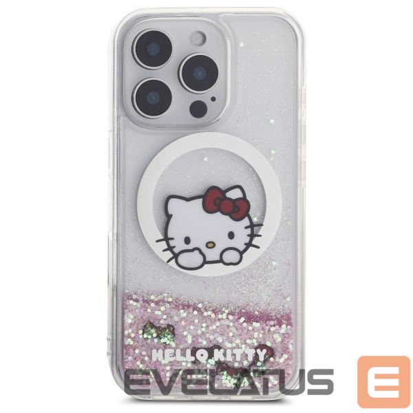 Other Phone Accessory Hello Kitty Hello Kitty Liquid Glitter Sweet Kitty Bows MagSafe iPhone 16 Pro Case - White
