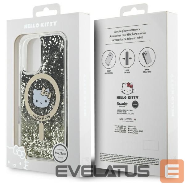 Other Phone Accessory Hello Kitty Hello Kitty Liquid Glitter Fever MagSafe iPhone 16 Case - Gold