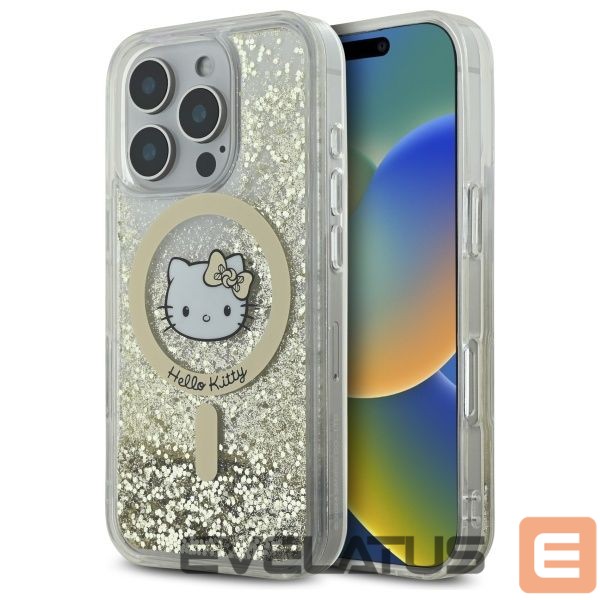 Other Phone Accessory Hello Kitty Hello Kitty Liquid Glitter Fever MagSafe Case for iPhone 16 Pro Max - Gold