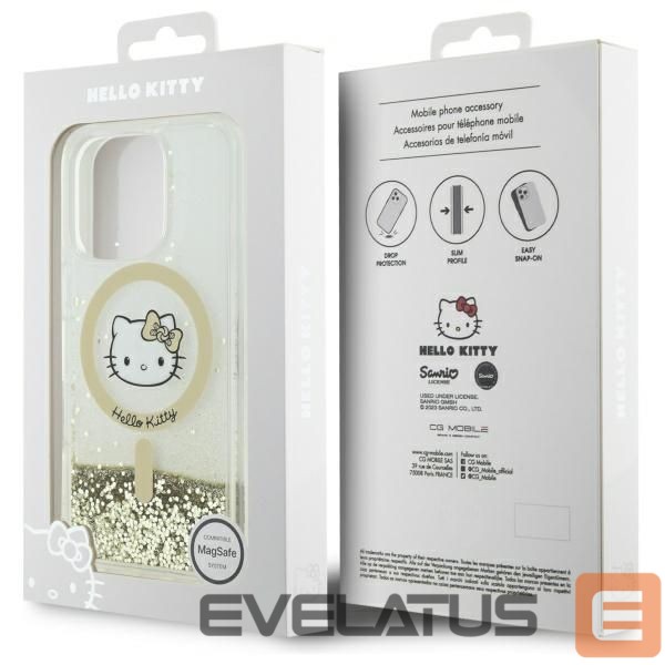 Other Phone Accessory Hello Kitty Hello Kitty Liquid Glitter Fever MagSafe Case for iPhone 16 Pro Max - Gold