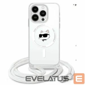 Other Phone Accessory Karl Lagerfeld  Karl Lagerfeld IML Choupette Head & Cord Magsafe iPhone 16 Pro Case - Clear 