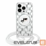 Other Phone Accessory Karl Lagerfeld  Karl Lagerfeld IML Crossbody Monogram Karl & Choupette Head MagSafe iPhone 16 Case - Clear 