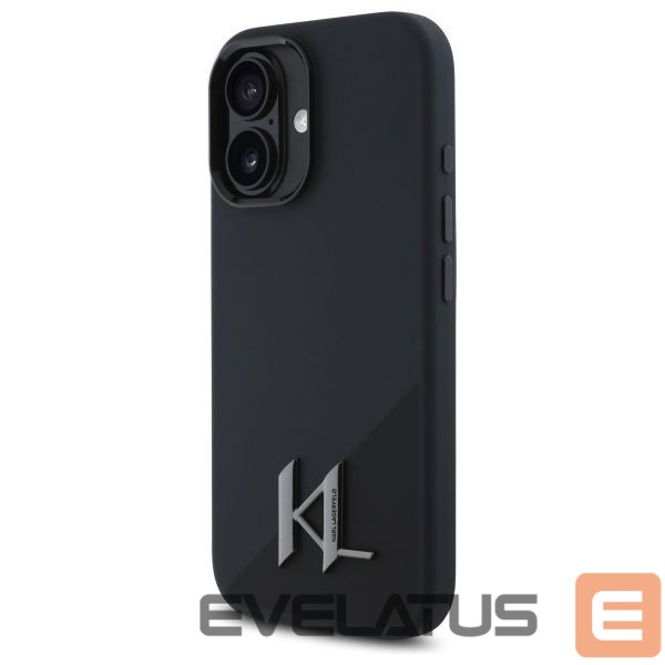 Other Phone Accessory Karl Lagerfeld Karl Lagerfeld KLHMP16SSCMKMPCK iPhone 16 6.1" black/black hardcase Silicone Shadow Metal Initial MagSafe