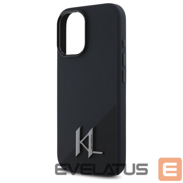 Other Phone Accessory Karl Lagerfeld Karl Lagerfeld KLHMP16SSCMKMPCK iPhone 16 6.1" black/black hardcase Silicone Shadow Metal Initial MagSafe