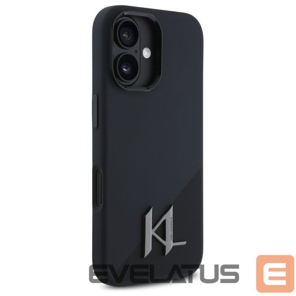 Other Phone Accessory Karl Lagerfeld Karl Lagerfeld KLHMP16SSCMKMPCK iPhone 16 6.1" black/black hardcase Silicone Shadow Metal Initial MagSafe