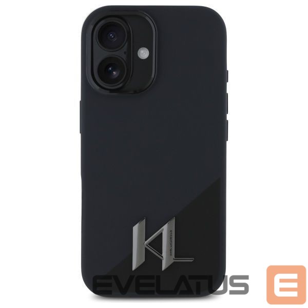 Other Phone Accessory Karl Lagerfeld Karl Lagerfeld KLHMP16SSCMKMPCK iPhone 16 6.1" black/black hardcase Silicone Shadow Metal Initial MagSafe
