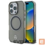 Other Phone Accessory Mercedes-Benz  Mercedes Silver Ring MagSafe iPhone 16 Pro Max Case - Black 