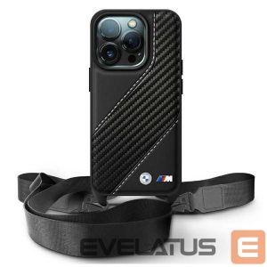 Other Phone Accessory BMW  BMW M Edition Carbon Stripe & Strap Case for iPhone 16 Pro Max - Black 