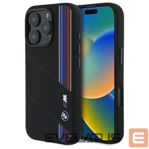 Other Phone Accessory BMW  BMW BMHMP16L23SCUK iPhone 16 Pro 6.3" black/black hardcase Silicone Cut Tricolor Lines MagSafe 