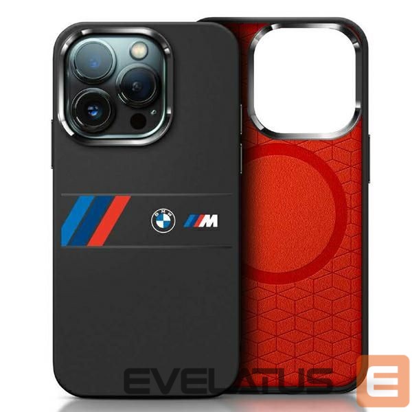 Other Phone Accessory BMW BMW Silicone Middle Stripe MagSafe Case for iPhone 16 Pro Max - Black