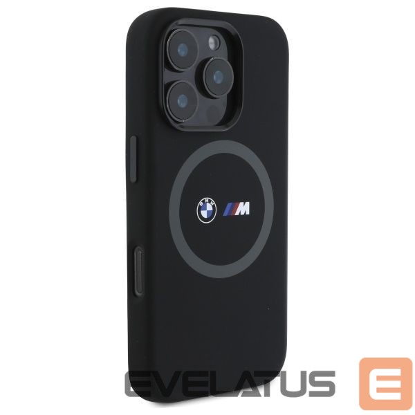 Other Phone Accessory BMW BMW M Silicone Printed Ring MagSafe Case for iPhone 16 Pro Max - Black