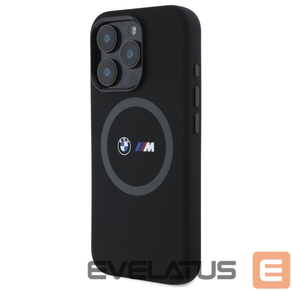 Other Phone Accessory BMW BMW M Silicone Printed Ring MagSafe Case for iPhone 16 Pro Max - Black
