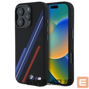 Other Phone Accessory BMW  BMW Silicone Random Lines MagSafe Case for iPhone 16 Pro Max - Black 