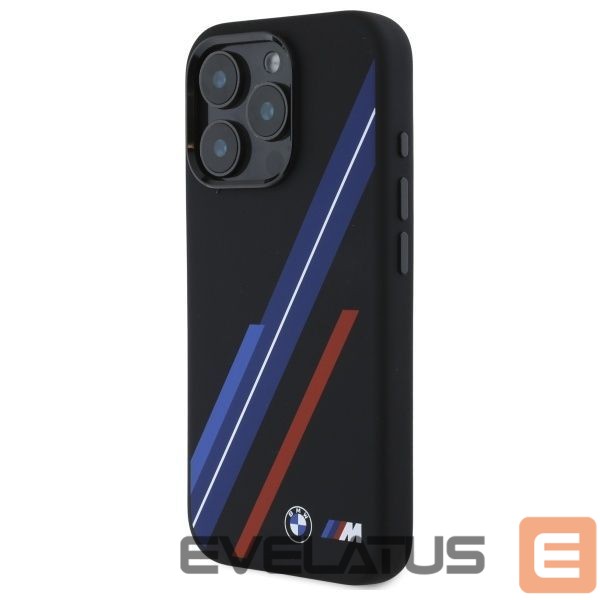 Other Phone Accessory BMW BMW Silicone Random Lines MagSafe Case for iPhone 16 Pro Max - Black
