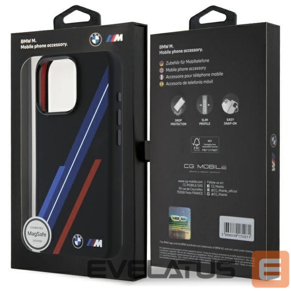 Other Phone Accessory BMW BMW Silicone Random Lines MagSafe Case for iPhone 16 Pro Max - Black