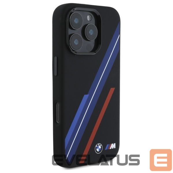 Other Phone Accessory BMW BMW Silicone Random Lines MagSafe Case for iPhone 16 Pro Max - Black
