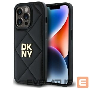 Other Phone Accessory DKNY  DKNY Quilted Stack Logo iPhone 14 Pro Case - Black 