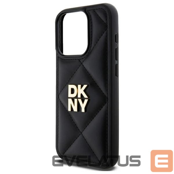 Other Phone Accessory DKNY DKNY Quilted Stack Logo iPhone 15 Pro Case - Black