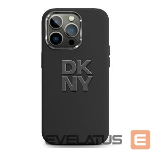 Other Phone Accessory DKNY  DKNY Liquid Silicone Metal Logo iPhone 16 Case - Black 