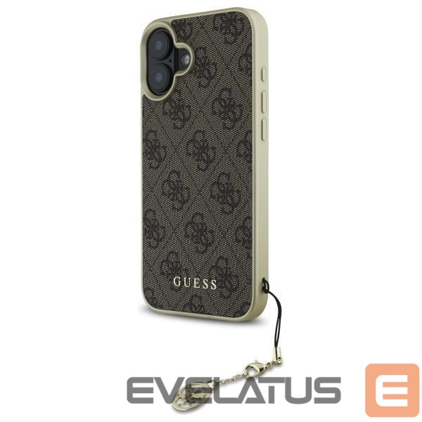 Other Phone Accessory Guess Guess 4G Charms Collection iPhone 16 Plus Case - Brown