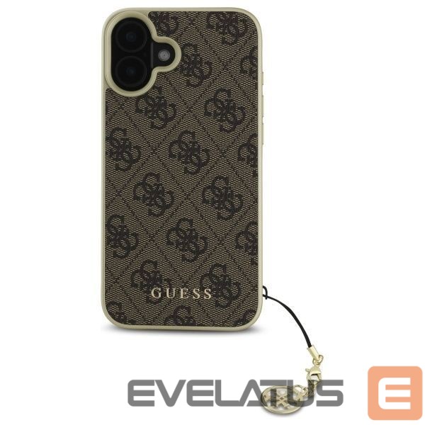 Other Phone Accessory Guess Guess 4G Charms Collection iPhone 16 Plus Case - Brown