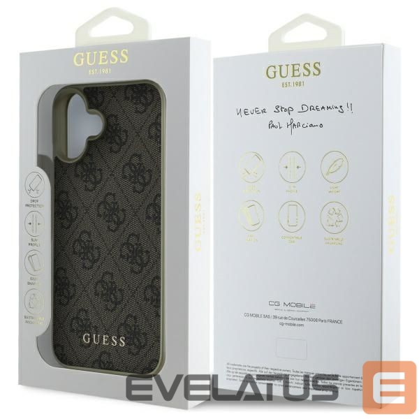 Other Phone Accessory Guess Guess 4G Charms Collection iPhone 16 Plus Case - Brown
