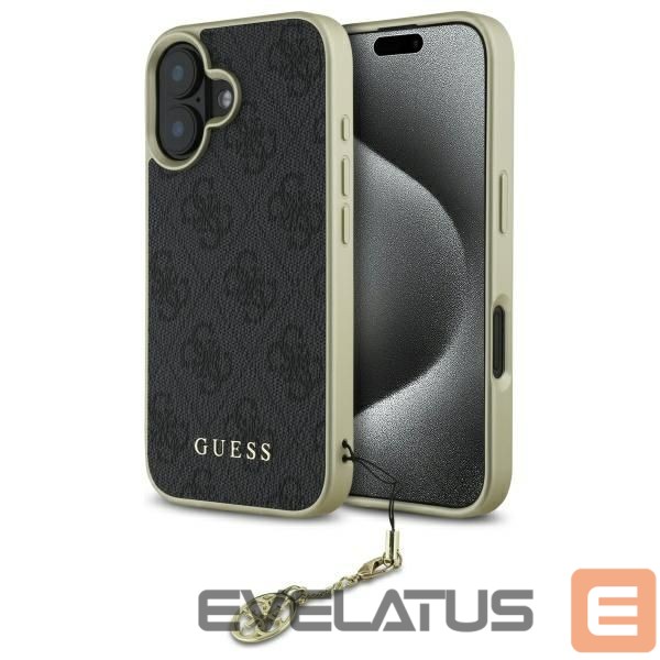 Other Phone Accessory Guess Guess 4G Charms Collection case for iPhone 16 Plus - black