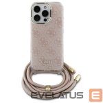 Other Phone Accessory Guess  Guess Crossbody Cord 4G Print iPhone 16 Case - Pink 