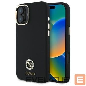 Other Phone Accessory Guess  Guess Silicone Logo Strass 4G Case for iPhone 16 - Black 