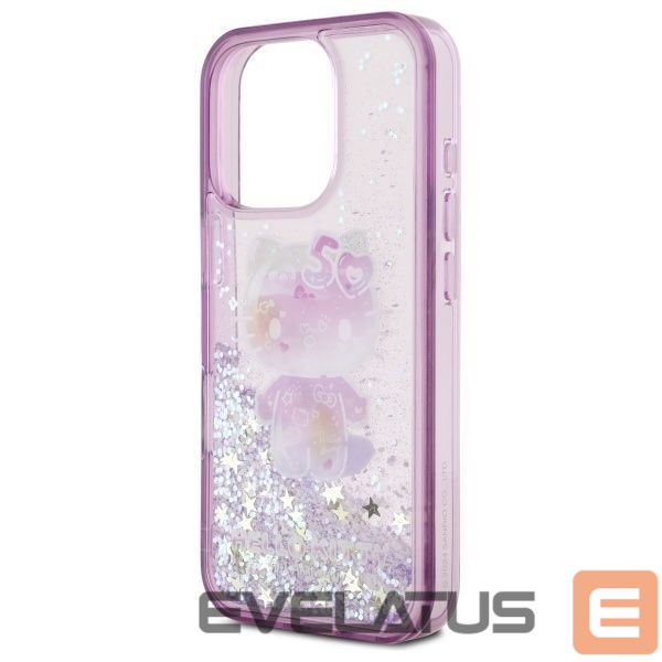 Other Phone Accessory Hello Kitty Hello Kitty Liquid Glitter 50TH Anniversary Party iPhone 16 Pro Case - Purple