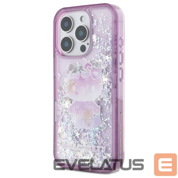 Other Phone Accessory Hello Kitty Hello Kitty Liquid Glitter 50TH Anniversary Party iPhone 16 Pro Case - Purple