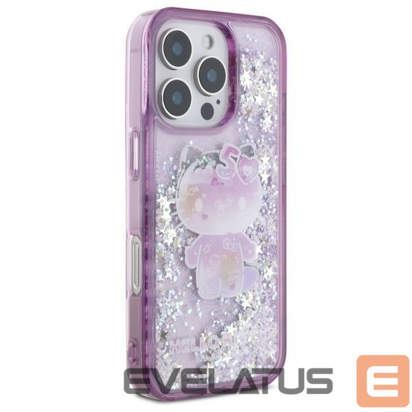 Other Phone Accessory Hello Kitty Hello Kitty Liquid Glitter 50TH Anniversary Party iPhone 16 Pro Case - Purple