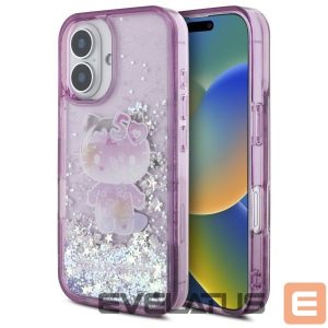Other Phone Accessory Hello Kitty  Hello Kitty Liquid Glitter 50TH Anniversary Party iPhone 16 Case - Purple 