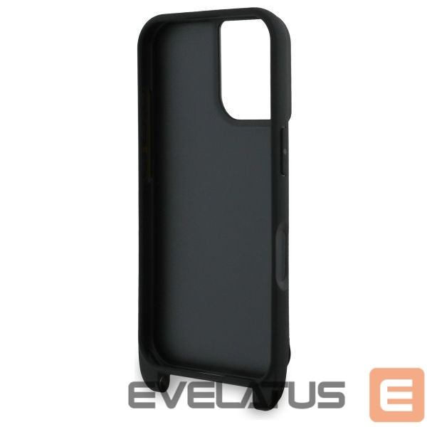 Other Phone Accessory Karl Lagerfeld Karl Lagerfeld Saffiano Karl&Choupette Metal Pin CBDY Strap iPhone 16 Case - Black