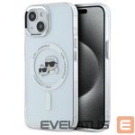 Other Phone Accessory Karl Lagerfeld  Karl Lagerfeld KLHMP14SHLSKCH iPhone 14 6.1" white/white hardcase IML Metal Karl&Choupette Head MagSafe 