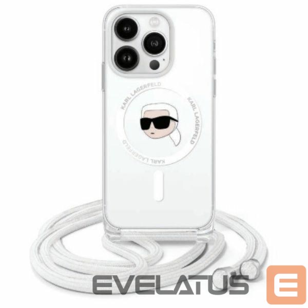 Other Phone Accessory Karl Lagerfeld Karl Lagerfeld Crossbody IML Karl Head Magsafe Case for iPhone 16 Pro - Clear