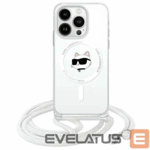 Other Phone Accessory Karl Lagerfeld  Karl Lagerfeld IML Choupette Head & Cord Magsafe iPhone 16 Case - Clear 