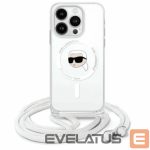 Other Phone Accessory Karl Lagerfeld  Karl Lagerfeld Crossbody IML Karl Head Magsafe Case for iPhone 16 - Clear 