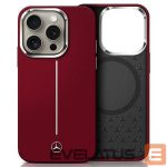 Other Phone Accessory Mercedes-Benz  Mercedes Silicone White Stripe MagSafe Case for iPhone 16 Pro Max - Red 