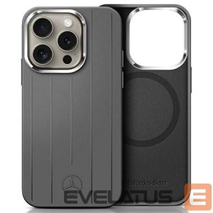Other Phone Accessory Mercedes-Benz  Mercedes Silicone Vertical Tonal Stripes MagSafe Case for iPhone 16 Pro Max - Gray 