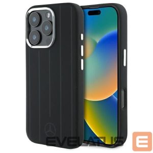 Other Phone Accessory Mercedes-Benz  Mercedes Silicone Vertical Tonal Stripes MagSafe Case for iPhone 16 Pro Max - Black 