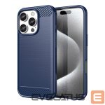Back panel cover Hurtel  Carbon Case for iPhone 16 Pro Max Silicone Case - Blue 