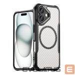 Back panel cover Hurtel  Leading Series MagSafe Silicone Case for iPhone 16 Plus - Black 