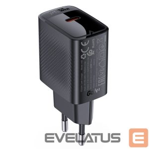 Adapter Acefast  Acefast A82 Charger Network GaN USB-C PD 20W - Black Black