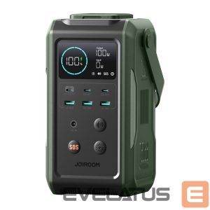 Power bank Joyroom  Powerbank Joyroom JR-PBF10 75000mAh 100W 3x USB-C 3x USB-A with foldable flashlight and handle - green 