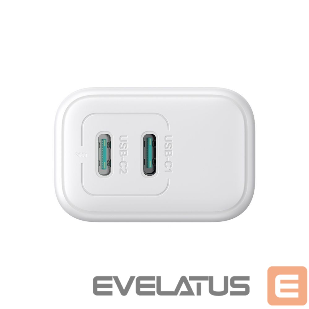 Adapter Joyroom Joyroom JR-TCF12 mains charger 2x USB-C 20W PD / QC 3.0 - white