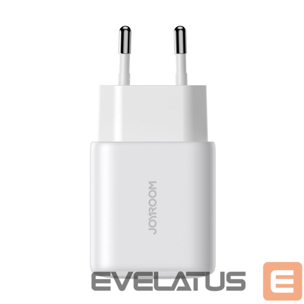 Adapter Joyroom Joyroom JR-TCF12 mains charger 2x USB-C 20W PD / QC 3.0 - white