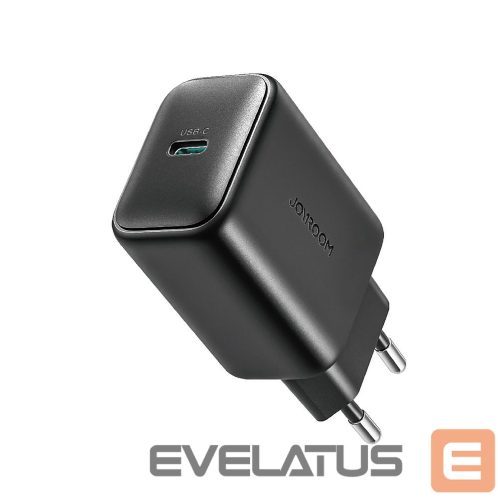 Adapter Joyroom Joyroom JR-TCF23 network charger USB-C 25W SFC / PPS / PD - black + USB-C / USB-C cable 1m